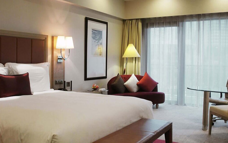 Inside Superior Deluxe AC Room in Patna at Hotel Bodhi Tree